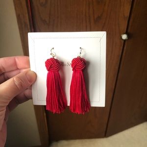 BaubleBar Jewelry - SUGARFIX by Baublebar red tassel drop earrings BaubleBar Jewelry - SUGARFIX by Baublebar red tassel drop earrings